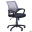 Крісло офісне АМФ Веб чорне спинка-сітка сіра для персоналу для роботи будинку школяра Рівне