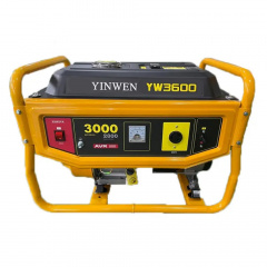 Бензиновый генератор Yinwen YW3600 максимальная мощность 3 кВт Цумань