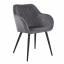 Мяке крісло Арно 835х520х605 мм на металевих ніжках сірий колір м'якого сидіння Тернопіль