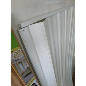 Дверь гармошка-ширма пластиковые глухие 820х2030х0,6 мм, Белый Ясень