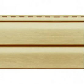 Сайдинг виниловый Ю-пласт панель 3,05x0,23 м Кремовый Фасадный сайдинг