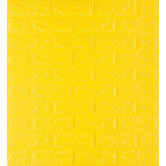 Самоклеюча декоративна 3D панель під жовту цеглу 700x770x7 мм Тернопіль