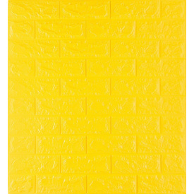 Самоклеюча декоративна 3D панель під жовту цеглу 700x770x7 мм