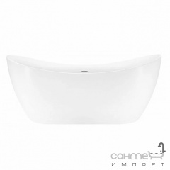 Овальная отдельностоящаяя акриловая ванна Rea Kerrano 170 REA-W2003 белая Лосинівка