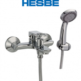 Змішувач для ванни короткий ніс HESBE FENIX EURO (Chr-009)