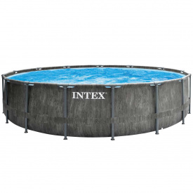 Каркасный бассейн Intex 26742 GREYWOOD 457х122 см с картриджным фильтром, лестницей и тентом