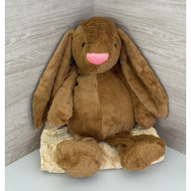 Плед-м'яка іграшка 3 в 1 (Кролик коричневий)