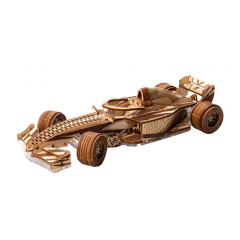 Механический 3D конструктор Racer V3 Гоночный болид, деревянный конструктор. Токмак