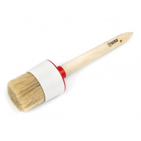 Пензлик круглий Polax професійний змішаний ворс дерев'яна ручка №16/55мм тип Стандарт (08-008)