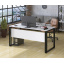 Письменный стол белый Loft-design G-1600х700х16 мм царгой Николаев