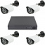 Комплект видеонаблюдения на 4 камеры 4CH AHD 1080P 3.6 мм 1 mp с регистратором 11531+Жесткий диск Seagate 1TB Ізюм