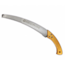 Ножовка садовая 350 мм деревянная ручка изогнутое лезвие Polax (70-018)