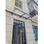 Готовый навес из поликарбоната над входом Dash'Ok 2,05х1 м Хайтек сотовый поликарбонат 6 мм, Темно-серый, Прозрачный Київ