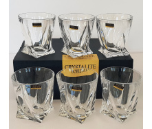 Набір склянок Bohemia Quadro 340 мл для віскі 6 шт 2k936-99A44 340 BOH