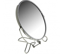 Двустороннее косметическое зеркало для макияжа на подставке Two-Side Mirror 19 см (418-8)