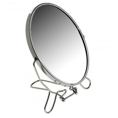 Двустороннее косметическое зеркало для макияжа на подставке Two-Side Mirror 19 см (418-8) Львов