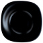 Тарілка Luminarc Carine Black Чорна обідня квадратна d-26 см 9817 LUM Одеса