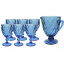Набор для напитков 7 предметов синий Изумруд OLens S-07204DL/BNA 7204DL-B Изюм