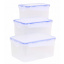 Набор прямоугольных контейнеров для пищевых продуктов 3в1 Алеана 167040 Тернополь