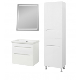 Комплект мебели для ванной комнаты Пектораль 60 с умывальником Комо 60 (Cersanit)