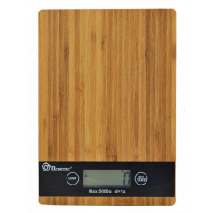 Кухонні електронні дерев'яні ваги Domotec MS-A до 5 кг. Коричневий (258683) Полтава
