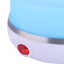 Раскладной силиконовый электрочайник Kettle 0.75 л Белый с голубым Дубно