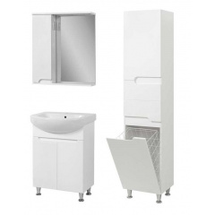 Комплект мебели для ванной комнаты Пектораль 60 с умывальником Runa 60 (KOLO) пенал 40 Симпл с корзиной Винница