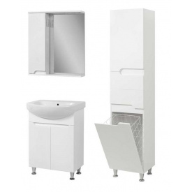 Комплект мебели для ванной комнаты Пектораль 70 с умывальником Runa 70 (KOLO) пенал 40 Симпл с корзиной