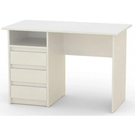 Письмовий стіл Декан Компанет 1100х600 мм з тумбочкою з дсп білого кольору