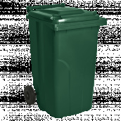 Бак для мусора на колесах с ручкой Алеана 240л зеленый
