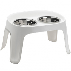 Столик с мисками для собак Moderna Skybar 36x59.5x30 см 2x1800 мл Белый (5412087017287)