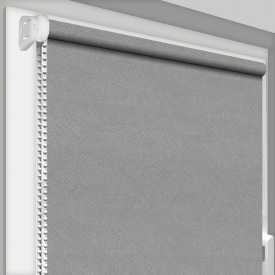 Рулонная штора открытого типа DecoSharm Агат 2082 1800х1700 мм Светло-серый