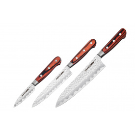 Набор из 3-х кухонных ножей с больстером Samura Kaiju (SKJ-0220B)