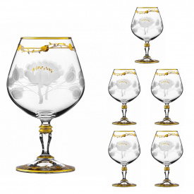 Набор бокалов для бренди коньяка Lora Бесцветный H71-048 435ml