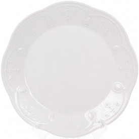 Набор Bona 6 обеденных тарелок Leeds Ceramics диаметр 28.5см каменная керамика Белые DP40096