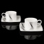 Набор чайных чашек с блюдцами Lora Белый H15-004 220ml Рівне