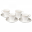 Набор чайных чашек с блюдцами Lora Белый H15-017 220ml Киев