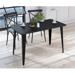 Обеденный стол Линда Loft-design 120х65 см венге черный скругленные углы Киев
