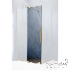 Дверь для душевой кабины Radaway Furo Gold KDJ 120 L 10104622-09-01L золото/прозрачное стекло, левосторонняя