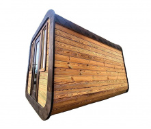 Sauna Cube Quadro Black 3.6x2.35m Thermowood Production