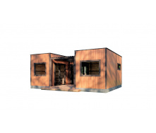 Модульний гостьовий будинок-лазня 5,3х6,8м Sauna House 7 під ключ від Thermowood Production