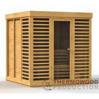 Thermowood Cube outdoor Sauna 2,1х2,1м Дерев'яна розбірна лазня під ключ