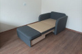 Кресло-кровать раскладное Эльф-80 см мягкое в ткани серого цвета