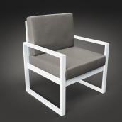 Крісло Tenero Час-Пік 710х700 мм м'які сидіння на металлокаркасе для кафе на терасі