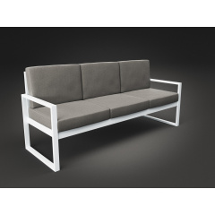 Трехместный диван Tenero Час-Пик 2130 мм мягкие сидушки на металлокаркасе для сада для кафе Кропивницкий