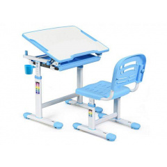 Растущая парта столик+стульчик Evo-kids Evo-06 комплект синего цвета для мальчика Каменское