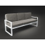 Трехместный диван Tenero Час-Пик 2130 мм мягкие сидушки на металлокаркасе для сада для кафе Ровно