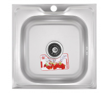 Кухонна мийка накладна ZERIX Z5050-06-160E (ZX1609)