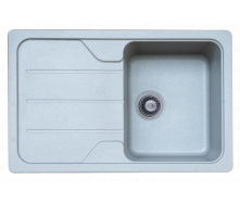 Мийка гранітна для кухні Platinum 7850 VERONA матова Сірий металік
