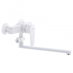 Змішувач для ванни PLAMIX Oscar-006 White (без шланга та лійки) (PM0559) Черкаси